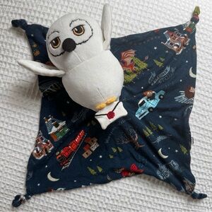 Harry Potter Hedwig Baby Lovey Security Blanket Plush Hogwarts
